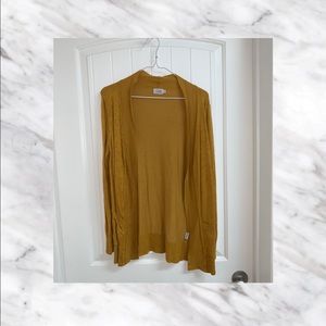 Mustard yellow cardigan